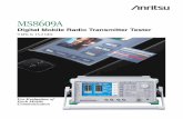 MS8609A - Welcome to Livingston, The Leading Test & …€¦ ·  · 2012-01-20The MS8609A is a transmitter tester equipped with an internal spectrum analyzer, ... soft-key menu after