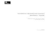 Quotation Goods - V 4.1.04 (28 January 2014) · Web viewConditions of Quoting CONDITIONS OF TENDERING Table of Contents Conditions of Contract Services Version 4.1.22 - Page 6 Quotation