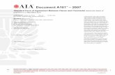 Document A101TM – 2007 AIA... · Document A101 TM – 2007 Standard Form of Agreement Between Owner and Contractor where the basis of payment is a Stipulated Sum Init. / AIA Document
