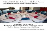 NCAUSBCA 53rd Annual Hall of Fame Induction & Dinner ... · Eric Wesby, Daisy Ford, Raymond ... Shaw-Wesby. A tradition in recent years at the Hall of Fame Induction & Dinner Celebration