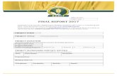 FINAL REPORT 2017 - Home - SAGIT - SA Grain … · Web viewFINAL REPORT 2017 Applicants must read the SAGIT Project Funding Guidelines 201 7 prior to completing this form. These guidelines
