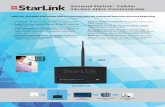 Universal StarLink Cellular Intrusion Alarm Communicator · Universal StarLink™ Cellular Intrusion Alarm Communicator ... StarLink SLE-GSM-3/4G Model Alarm Communicator for Universal