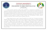 Report of essay writing com - Tezpur University of THIRUVALLUVAR Essay writi… · Report of ESSAY WRITING COMPETITION ON PHILOSOPHY OF SHRI THIRUVALLUVAR ... Literature’ , ‘Human