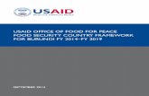 USAID Office of Food For Peace Food Security Country ... · usaid office of food for peace food security country framework . for burundi fy 2014–fy 2019. ... (fanta) fhi 360 1825