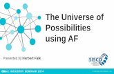 The Universe of Possibilities using AF - OSIsoftcdn.osisoft.com/corp/ru/presentations/IndustrySeminars... ·  · 2014-06-23The Universe of Possibilities using AF Herbert Falk. ...
