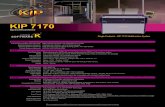 KIP 7170 - SymQuest · Paper Capacity 3000 sq. ft. / 297 sq. m roll media ... KIP Printer Mailbox ... KIP 7170 SYSTEM INSTALLATION