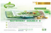 NUTRIWAY DOUBLE X€¦ · DIRECT SELLING BUSINESS* Amway is the world's number 1 ... WHO SHOULD USE NUTRIWAY DOUBLE X? ANYONE WHO: ... personal health goals at
