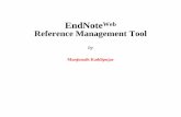 EndNoteWeb Reference Management Tool - RRI Digital ...dspace.rri.res.in/bitstream/2289/5684/1/EndnoteWebManjuK...the computer, a CD-ROM, flash drive. Cite While You Write EndNote’s―CiteWhile
