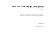 ThinApp Package.ini Parameters Reference Guide - … Package.ini Parameters Reference ... The ThinApp Package.ini Parameters Reference Guide provides information on how ... Including