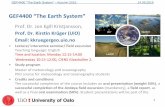 GEF4400 “The Earth System” - Forsiden - Universitetet i Oslo · GEF4400 “The Earth System ... Master of meteorology and oceanography PhD course for meteorology and oceanography