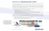 Matrox Network API ·  Matrox Network API Developing Video Wall Control Solutions with Ease and Confidence The Matrox Network API …
