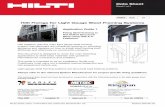 Hilti Fixings for Light Gauge Steel Framing SystemsLight gauge steel framing systems are structural load bearing systems. Always refer to the relevant System Manufacturer for project