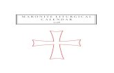 MARONITE LITURGICAL CALENDAR 2018stteresamaronite.org/bulletins/2018 Maronite Calendar.pdf · MARONITE LITURGICAL CALENDAR 2018. TheLiturgicalCycle ofthe AntiocheneSyriacMaroniteChurch