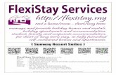 ( Sunway Resort Suites ) - flexistay.my · main road view. 2. Bedding Types: ... UITM Puncak Perdana 5. UITM Puncak Alam 6. SEGi University ... KLIA2 . Flexistay Services ...