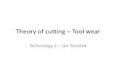 Theory of cutting – Tool wear - cvut.czu12134.fsid.cvut.cz/podklady/TE2/Lectures/Lecture_no_3_Tool_wear.… · Tool wear Cutting tools ... „Cutting time required to reach tool-life
