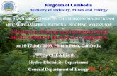 NATIONAL POWER and HYDROPOWER DEVELOPMENT PLANS IN CAMBODIA. inceptio… · NATIONAL POWER and HYDROPOWER DEVELOPMENT PLANS IN CAMBODIA ... - 115 kV, Kirirom 1 –Phnom ... 17 115