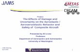 Project: The Effects of Damage and Uncertainty on the ... Effects of Damage... · Uncertainty on the Aeroelastic / Aeroservoelastic Behavior and ... NASTRAN only May be used. 13 An