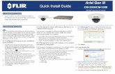 Ariel Gen III Quick Install Guide CM-3304/CM-3308 - Flir.com · Quick Install Guide ... 1 .Op eDNA T hu i tsa om cly dv rw k ... instructions how to install the camera and attach