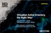 Virtualize Active Directory, the Right Way! - VMwaredownload3.vmware.com/vmworld/2014/downloads/session-pdfs/VAPP1340...Virtualize Active Directory, the Right Way! VAPP1340 Deji Akomolafe
