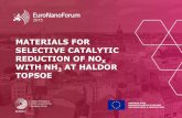 MATERIALS FOR SELECTIVE CATALYTIC REDUCTION OF NOX …euronanoforum2015.eu/wp-content/uploads/2015/06/EuroNanoForum... · horizon 2020 european union funding for research & innovation