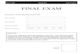 FINAL EXAM - Astronomywoolf/2220_paolo/2014_exf.pdf · FINAL EXAM PLEASE FILL IN THE INFORMATION BELOW Name (printed): Name (signed): ... Physics 220 Spring 2014 Paolo Gondolo Final