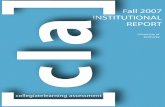 Fall 2007 INSTITUTIONAL REPORT - University of Kentucky · Fall 2007 CLA Institutional Report 1 Fall 2007 INSTITUTIONAL REPORT ... Your document library contains the ... the principal