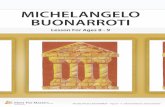 MICHELANGELO - MtmHomeSchool4Art.com G... · MICHELANGELO BUONARROTI – AGES 8 – 9 | ONLINE EDITION But was he painting on canvas? (NO) It was a ceiling, so a special technique