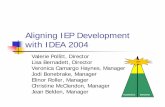 aligning IEP development IDEA - Denver Public Schoolsstatic.dpsk12.org/gems/leadership/aligningIEPdevelopmentIDEA.pdf · The Principal’s Role Concerning Designee ... New IEP program