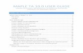 MAPLE TA 10.0 USER GUIDE - CSMCE Home Page | Center …scimath.unl.edu/wba/files/CSMCE-UNL Maple TA 10 Us… ·  · 2016-12-07Center for Science, Mathematics, & Computer Education