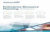 Enterprise Resource Planning Solutions - Datacentrix · Enterprise Resource Planning Solutions One database. The ... †Project sign-off Sage ERP X3 – Solutions built for your industry