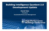 Building Intelligence Quotient 2.0 Development Update · • Distech Controls – Omar Tabba – Open System Alliance Integrator – French Translation Subsequent additions to the