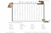 MES-English.com - worksheets - animals 1 · L Z N P J U D E R N K H B E T U R T L E S O M L ... worksheets - animals 1 Author: Mark Cox Created Date: 12/12/2006 8:58:34 PM ...