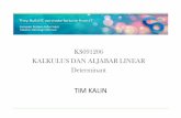 KS091206 KALKULUS DAN ALJABAR LINEAR Determinantshare.its.ac.id/pluginfile.php/462/mod_resource/content/1/Materi... · Definition of Evaluating Determinant Properties of Determinant