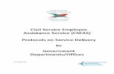 Civil Service Employee Assistance Service (CSEAS ... · Civil Service Employee Assistance Service (CSEAS) Protocols on Service Delivery to Government Departments/Offices November
