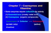 Chapter 7 - Coenzymes and Vitaminslibvolume4.xyz/foodtechnology/bsc/semester4/biochemistry/coenzyme… · Mechanism of carbonic ... O O H CH 2 CHOH CHOH CHOH CH 2OH isoalloxazine