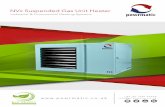 NVx Suspended Gas Unit Heater - Powrmatic€¦ · efficiency when ErP legislation is implemented NVx heaters Powrmatic pursues a policy of continuous improvement in both design and