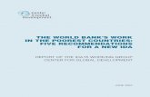 The world bank's work in the poorest countries: five ... · in The PooresT CounTries: Five reCommendaTions For a neW ida ... Ruth Jacoby, Swedish Ambassador ... The World Bank’s