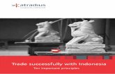 Trade successfully with Indonesia - Atradius USA · Trade successfully with Indonesia. ... efforts to combat intellectual property ... legal evidence in court if a dispute arises.
