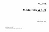 Model 187 & 189 - Flukeassets.fluke.com/manuals/187_189_umspa0200.pdf · Reemplazo de las baterías y de los fusibles..... 6-4. 1-1 Capítulo 1 Antes de comenzar Información sobre