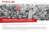 When Recognition Matters - PECB · when recognition matters mastering the fundamental principles and concepts of corporate governance of information technology based on iso/iec 38500