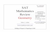 New! Android App! SAT Mathematics - Mathmaverickmathmaverick.com/SATReview-Geometry.pdf · SAT Mathematics Review SAT Math Daily QuestionAndroid App New! Android App!-new question