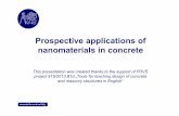 Nanomaterials in concrete [re im kompatibility]) - cvut.czpeople.fsv.cvut.cz/www/bilypet1/vyzkum/FRVS 2013/Nanomaterials_in... · nanomaterials in concrete This presentation was created