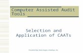 [PPT]Computer Assisted Audit Tools - ISACA · Web viewComputer Assisted Audit Tools Selection and Application of CAATs Presented By: Dana Dugas, Amedisys, Inc. Today’s Environment