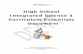 High School Integrated Science 1 Curriculum … School Integrated Science 1 Curriculum Essentials Document Boulder Valley School District Department of Curriculum and Instruction August