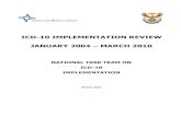 ICD-10 IMPLEMENTATION REVIEW - medicalschemes.com Codings/ICD-10TaskTeamRevi… · icd-10 implementation review january 2004 – march 2010 national task team on icd-10 implementation