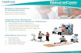 Expand Your Business with NeuroCom Balance Solutions · Fitness & Exercise Problem ... *Please see full product matrix on page 11 for full details on test protocols. ... see CRS brochure