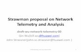 Strawman proposal on Network Telemetry and Analysis - … · Strawman proposal on Network Telemetry and Analysis ... • Define a Network KQI to measure network performance and health