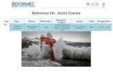 Reference list Arctic Cranes - Sormec Marine and Offshore …€¦ ·  · 2015-04-10Reference list – Arctic Cranes . Year Type Owner Nationality Shipyard / ... 2x M2000/EL Knuckle