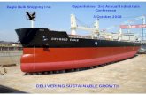 DELIVERING SUSTAINABLE GROWTH - IIS …library.corporate-ir.net/library/18/189/189576/items/309617...Eagle Bulk Shipping Inc. DELIVERING SUSTAINABLE GROWTH Eagle Bulk ... ORES CEMENT