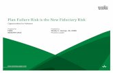 Plan Failure Risk is the New Fiduciary Risk€¦ ·  · 2014-12-11Plan Failure Risk is the New Fiduciary Risk . Opportunities for Advisors . Prepared for . Fi360 . INSIGHTS 2014